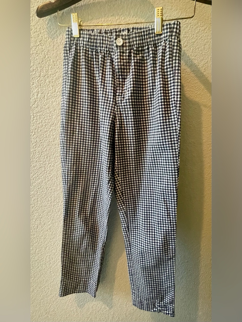 Brandy Melville Black and White Gingham High Rise Tilden Pant